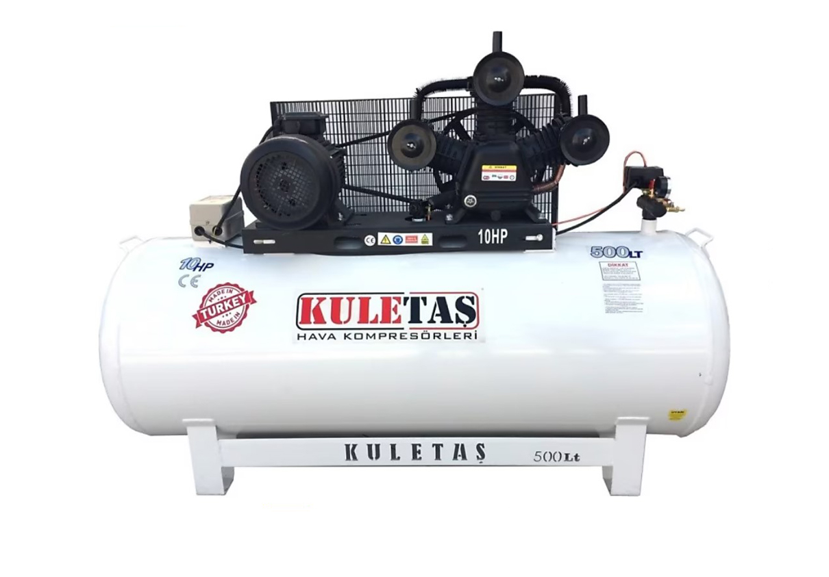 KULETAS HAVA KOMPRESÖRÜ 500 LITRE 10 HP 8 BAR